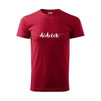 Pánská móda Tričko s potiskem Dědeček: červené 3XL