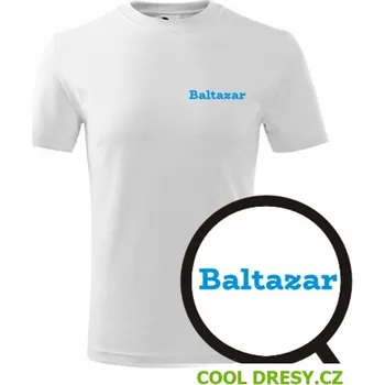 Dětské tričko Baltazar - Barva: bílá, Velikost 6let