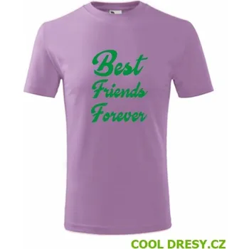 Dětské tričko Best Friends Forever - Barva: fialová, Velikost 4roky