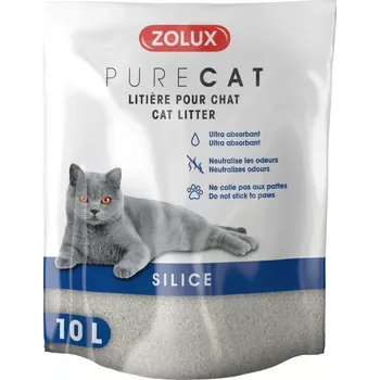 Podestýlka pro kočku Zolux Podestýlka PURECAT natural silica 10l