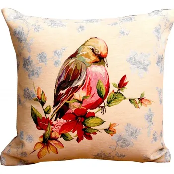 Povlak na dekorativní polštářek Ervi povlak na polštář gobelínový Bird 2