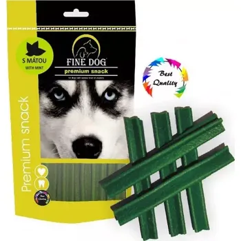 Pamlsek pro psa FINE DOG Mentolový kříž 12,5cm 5ks