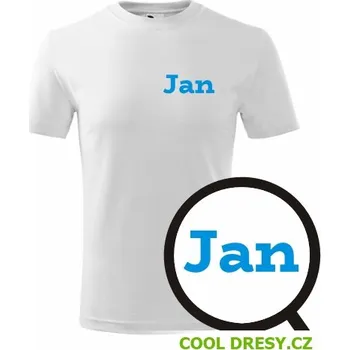 Dětské tričko Jan - Barva: bílá, Velikost 8let