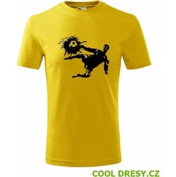 Chlapecké oblečení Dětské tričko s fotbalistou 1 - Barva: žlutá, Velikost 4roky