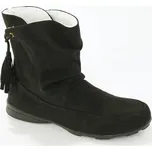 Nízké kozačky s hřejivou podšívkou černá 36