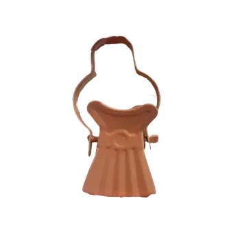 Uchycení záclony a závěsu Žabka k záclonovým tyčím béžová kovová - Balení 12 ks (Žabička na kroužky bronz,Žabka velká kov.AU 94.30)