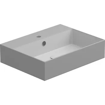 Umyvadlo Zenith BW 60 hranaté, keramické, dvoubarevné, 60x46 cm, ZELAVBW60BI000033