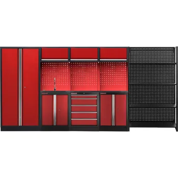 Sestava PROFI RED dílenského nábytku 4155 x 495 x 2000 mm - RTGS1300NE