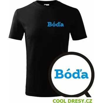 Dětské tričko Bóďa - Barva: černá, Velikost 6let