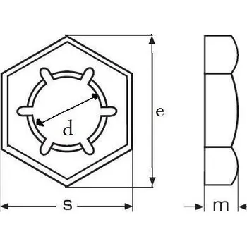 Matice matice M20 ZINEK plechová pojistná DIN 7967