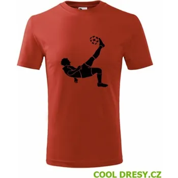 Chlapecké tričko Dětské tričko s fotbalistou 5 - Barva: červená, Velikost 6let