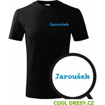 Dětské tričko Jaroušek - Barva: černá, Velikost 8let