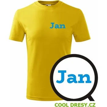 Dětské tričko Jan - Barva: žlutá, Velikost 4roky