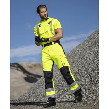 montérky Reflexní kalhoty s laclem ARDON®SIGNAL+ žluto-černá 44 žluté odstíny 62