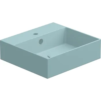 Umyvadlo Umyvadlo Zenith BW 50 hranaté, keramické, ice matné, 50x46 cm, ZELAVBW50037