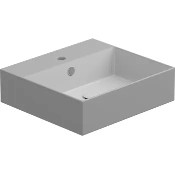 Umyvadlo Umyvadlo Zenith BW 50 hranaté, keramické, dvoubarevné, 50x46 cm, ZELAVBW50BI000033