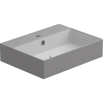 Umyvadlo Umyvadlo Zenith BW 60 hranaté, keramické, dvoubarevné, 60x46 cm, ZELAVBW60BI000038