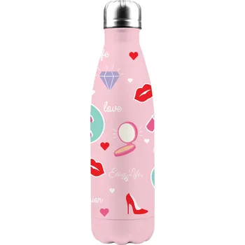 Láhev Easy Life Cestovní lahev Twist & Match Aquamarine-Pink