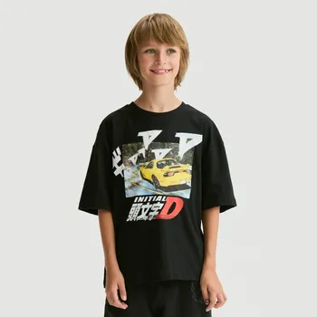 Chlapecké oblečení Reserved - Triko Initial D - černý - 036FH-99X - 036FH-99X-134