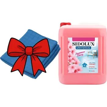 Čistič podlahy Sidolux Universal Soda Power Japanese Cherry 5 l + hadr na podlahu ZDARMA
