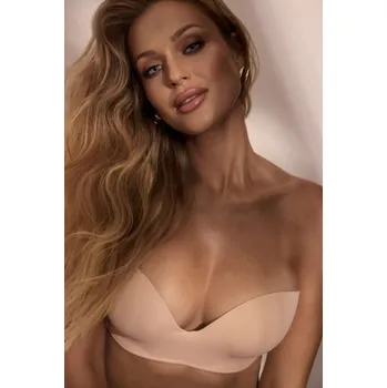 Podprsenka Push-up balkonetka Kinga 1167 Expert Bra - bez ramínek Světle béžová 80A
