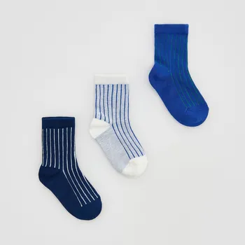 Reserved - Sada 3 párů ponožek - modrá - 622GC-55X - 622GC-55X-K22