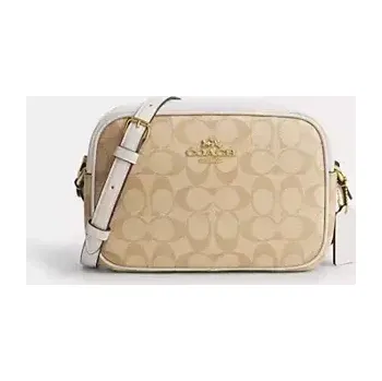 Kabelka COACH dámská logová kabelka Jamie Canvas hnědá