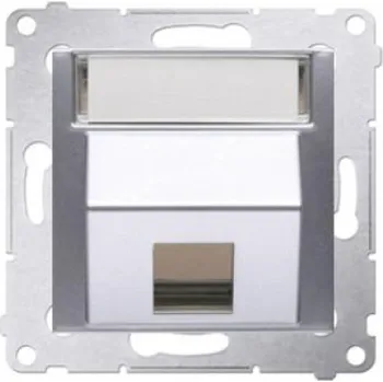 Elektrická zásuvka KONTAKT-SIMON síťová zásuvka RJ45 stříbrný