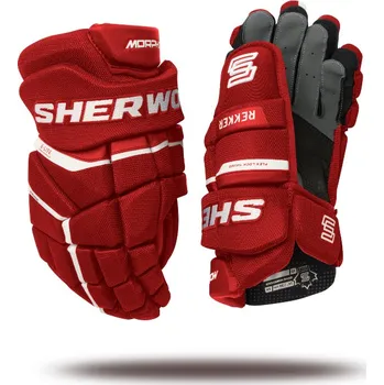 Hokejové rukavice Rukavice Sherwood Rekker Morph Pro SR, Senior, 15", červená Sherwood