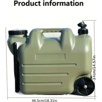 Kanystr Kanystr kempingový, přenosný na kolečkách, zelený, 28l