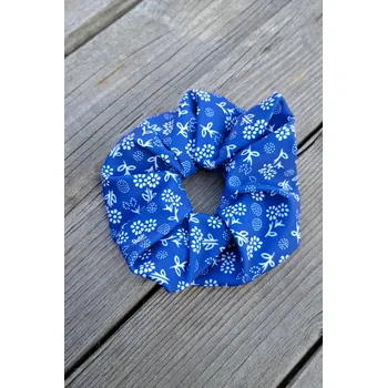 Brož Folklorní gumička do vlasů - funkční Barva: Modrá