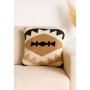 Dekorativní polštářek Kave Home Vlněný povlak na polštář Gottard, 45 x 45 cm