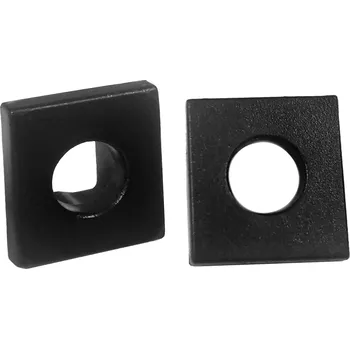 Stavební profil Černý koncový uzávěr pro hliníkový profil