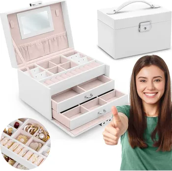 Šperkovnice Šperkovnice MS-700 Massido - bílá