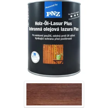 Lak na dřevo PNZ Ochranná olejová lazura Plus 2.5 l Palisander - Venkovní barva na dřevo
