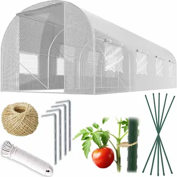 Fóliovník Zahradní tunel 2 x 4,5 m (9 m2) bílý Plonos