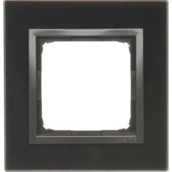 vypínač Kontakt-Simon Skleněný rámeček jednoduchý Simon 54 nature Ztuhlá láva