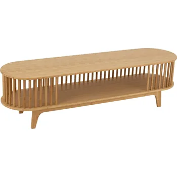 Televizní stolek J-line Dřevěný TV stolek Vertical 150 x 40 cm