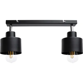 Nástěnné svítidlo ORNO Černé designové nástěnné/stropní svítidlo 2x60W