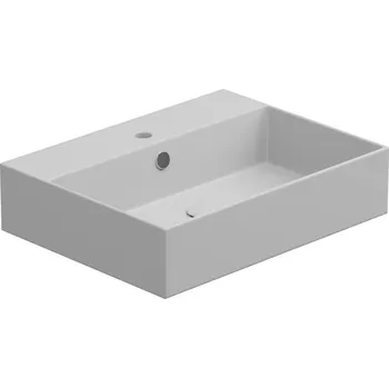 Umyvadlo Zenith BW 60 hranaté, keramické, dvoubarevné, 60x46 cm, ZELAVBW60BI000001