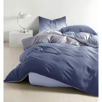 Povlečení Novinka 2025 ! LUXUSNÍ BAVLNĚNÉ OBOUSTRANNÉ POVLEČENÍ na 2 postele 140x200/70x90 cm AFRODITÉ - TMAVĚ MODRÉ