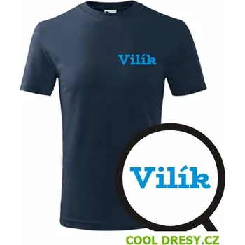 Dětské tričko Vilík - Barva: námořní modrá, Velikost 6let