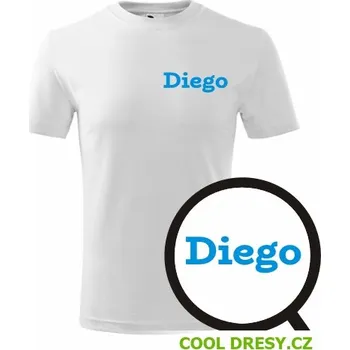 Dětské tričko Diego - Barva: bílá, Velikost 6let