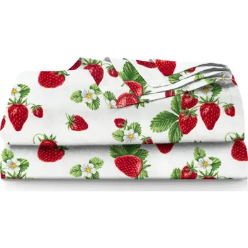 Prostěradlo Ervi bavlněné prostěradlo - Jahody