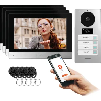 Čtyřřadý videovrátný 8" s Wi-Fi a RFID