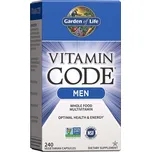 Garden of life Vitamin Code Men Multivitamín pro muže 240 rostlinných kapslí