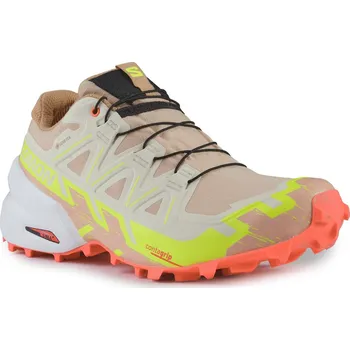 Dámská sportovní obuv Salomon Speedcross 6 GTX W L47302200 - hazelnut/safety yellow/fiery coral 40