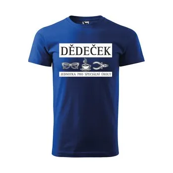 Pánské tričko Tričko s potiskem Dědeček - Jednotka pro speciální úkoly: modré 4XL