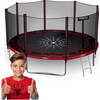 Trampolína Neo-Sport Zahradní trampolína 12ft/374cm s vnější sítí a žebříkem Neo-Sport.