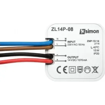 Napájecí zdroj pro osvětlení Kontakt-Simon Napájecí zdroj 14V 8W ZL14P-08